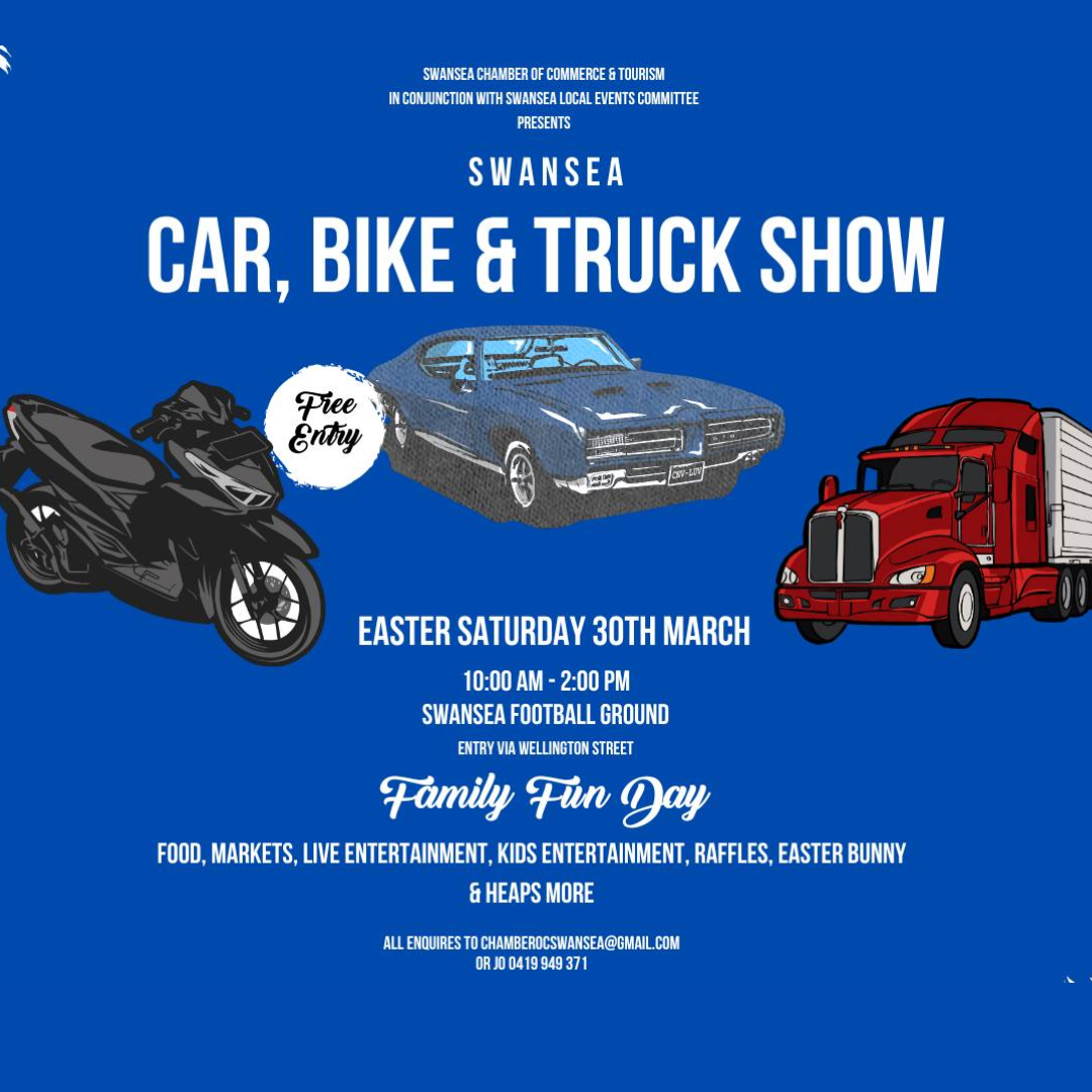 Swansea Car, Bike & Truck Show - Freycinet Holiday Houses - Self ...